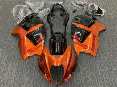 Carénages Moto Suzuki GSXR1000 1996-2007 - Orange Noir Rouge