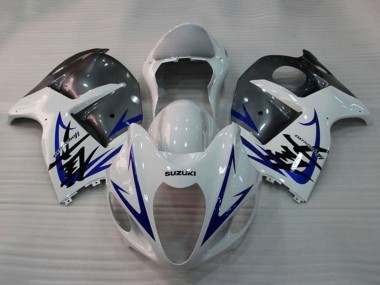 Carénages Moto Suzuki GSXR 1300 Hayabusa 2008-2020 - Blanc Bleu Gris