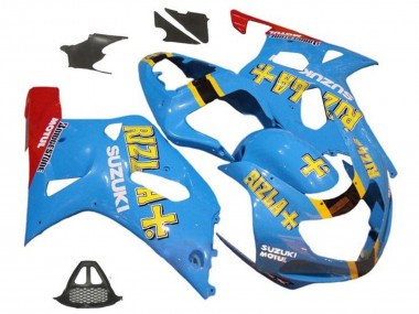 Carénages Moto Suzuki GSXR1000 2000-2002 - Bleu Jaune Rouge Rizla
