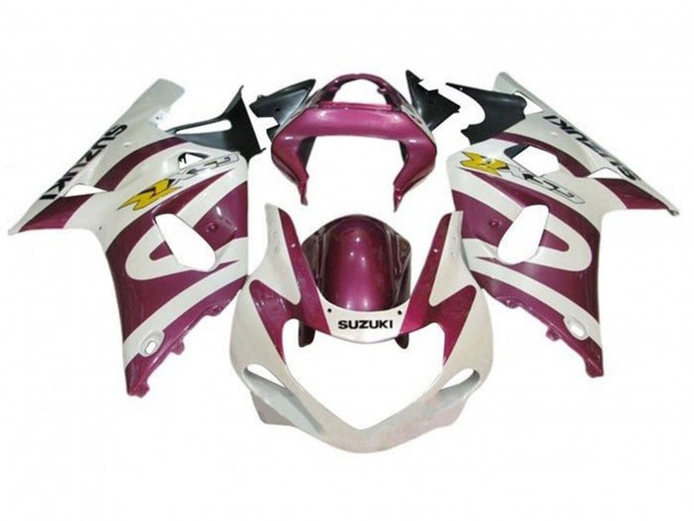 Carénages Moto Suzuki GSXR1000 2000-2002 - Blanc Violet Jaune
