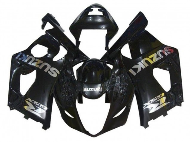 Carénages Moto Suzuki GSXR 1000 2003-2004 - Noir Brillant Chrome