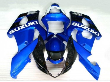 Carénages Moto Suzuki GSXR 1000 2003-2004 - Bleu Noir Blanc