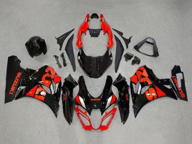 Carénages Moto Suzuki GSXR1000 2017-2025 - Noir Rouge Argent