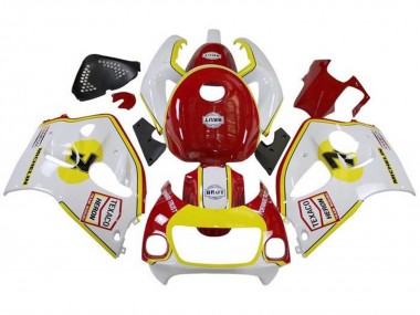Carénages Moto Suzuki GSXR 600 / GSXR 750 1996-2000 - Blanc Rouge Jaune Texaco