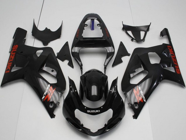 Carénages Moto Suzuki GSXR 600 / GSXR 750 2001-2003 - Noir Brillant Rouge