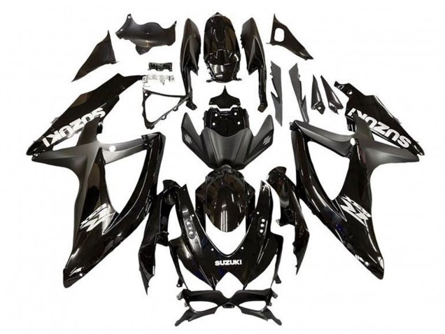 Carénage Moto Suzuki GSXR 600 / GSXR 750 2008-2010 - Noir Brillant Noir Mat