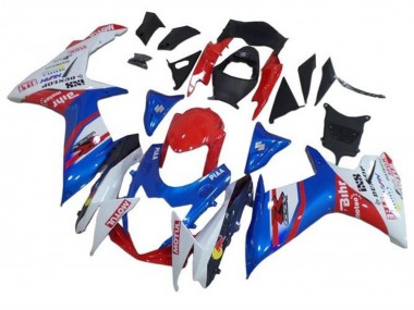 Carénages Moto Suzuki GSXR 600 / GSXR 750 2011-2024 - Bleu Blanc Rouge Motul