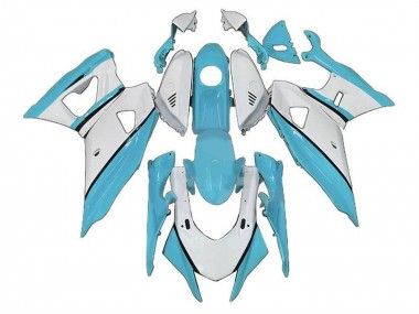 Carénages Moto Yamaha YZF R7 2021-2024 - Bleu Turquoise Blanc
