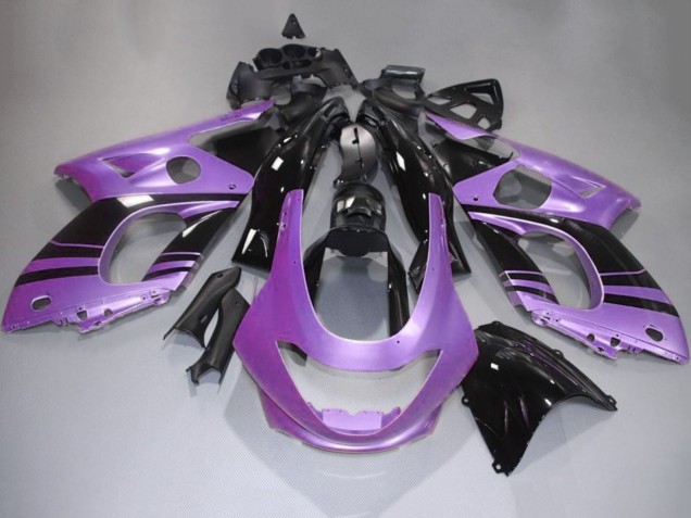 Carénages Moto Yamaha YZF600R Thundercat 1996-2007 - Violet Noir Brillant