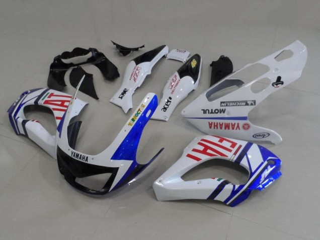 Carénages Moto Yamaha YZF 1000R Thundecourses 1997-2007 - Blanc Bleu Rouge Fiat