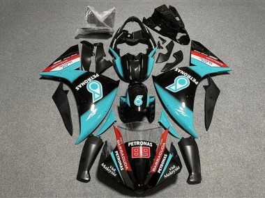Carénages Moto Yamaha YZF 1000 R1 2009-2011 - Noir Brillant Bleu Clair Rouge Petronas