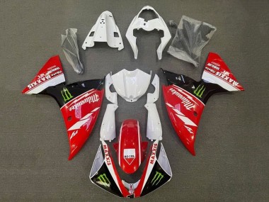 Carénages Moto Yamaha YZF 1000 R1 2009-2011 - Blanc Rouge Noir Vert Monstre Milwaukee