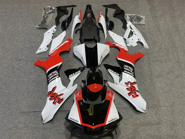 Carénages Moto Yamaha YZF 1000 R1 2020-2025 - Blanc Rouge Noir Brillant GYTR