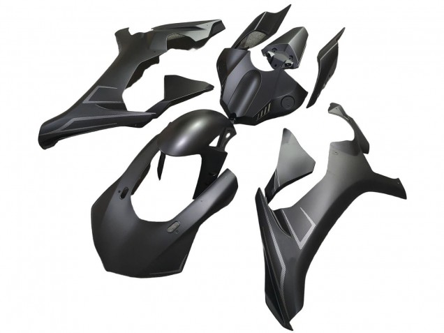 Carénages Moto Yamaha YZF 1000 R1 2020-2025 - Noir Mat Argent