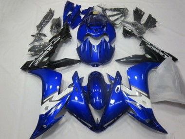 Carénages Moto Yamaha YZF 1000 R1 2004-2006 - Bleu Blanc Noir Brillant