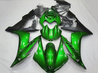 Carénages Moto Yamaha YZF 1000 R1 2004-2006 - Vert Noir Mat