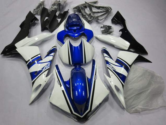Carénage Moto Yamaha YZF 1000 R1 2004-2006 - Blanc Bleu Noir