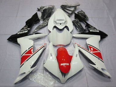 Carénages Moto Yamaha YZF 1000 R1 2004-2006 - Blanc Rouge Noir