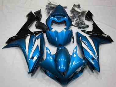 Carénages Moto Yamaha YZF 1000 R1 2007-2008 - Bleu Blanc Noir