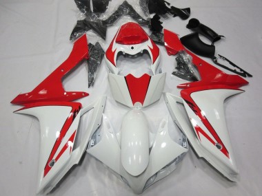Carénage Moto Yamaha YZF 1000 R1 2007-2008 - Blanc Rouge
