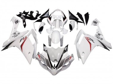 Carénage Moto Yamaha YZF 1000 R1 2007-2008 - Blanc Rouge Noir Bande