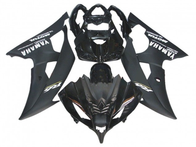 Carénages Moto Yamaha YZF R6 2008-2016 - Noir Brillant Noir Mat Blanc