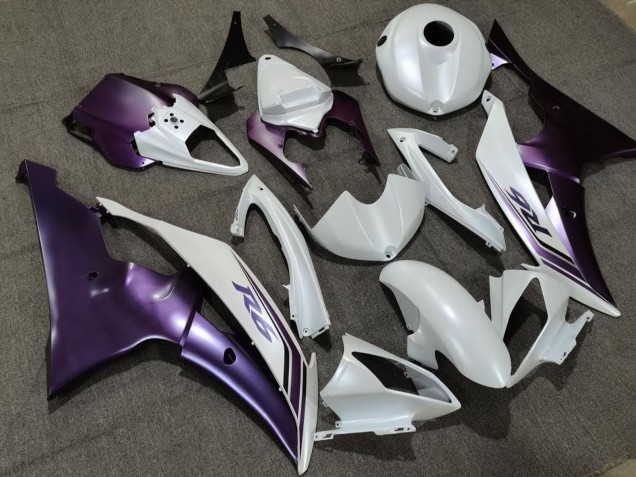 Carénage Moto Yamaha YZF R6 2008-2016 - Blanc Violet