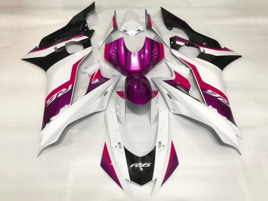 Carénages Moto Yamaha YZF R6 2017-2025 - Blanc Rouge Violet Noir