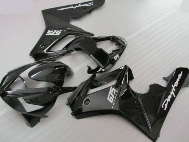 Carénages Moto Triumph Daytona 675 Triple 2006-2008 - Noir Brillant Noir Mat