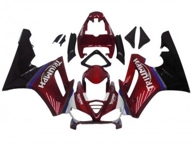 Carénages Moto Triumph Daytona 675 Triple 2009-2012 - Rouge Bleu Noir Brillant
