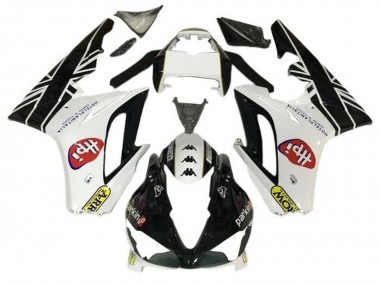 Carénages Moto Triumph Daytona 675 Triple 2009-2012 - Blanc Noir Brillant HPi