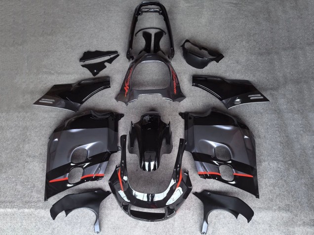Carénages Moto Honda CBR1000F Hurricane 1987-1988 - Noir Brillant Gris Mat Rouge Doubler