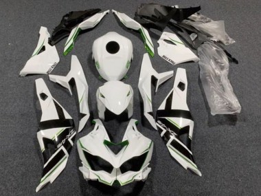 Carénages Moto Kawasaki ZX4R ZX-4RR 2019-2025 - Blanc Noir Vert