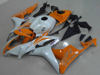 Carénage Moto Honda CBR600RR 2007-2008 - Blanc Orange HRC