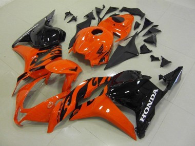 Carénage Moto Honda CBR600RR 2009-2012 - Orange Noir Brillant