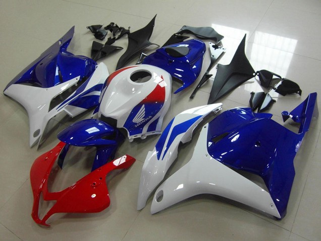 Carénage Moto Honda CBR600RR 2009-2012 - Blanc Rouge Bleu