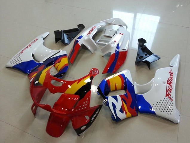 Carénages Moto Honda CBR900RR 893 1996-1997 - Blanc Rouge Bleu Jaune