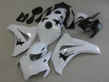 Carénages Moto Honda CBR1000RR 2008-2011 - Blanc Noir Spécial Décalque