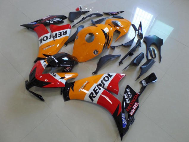 Kits Carénage Moto ABS Honda CBR1000RR 2012-2016 - Orange Blanc Rouge Noir Brillant Repsol