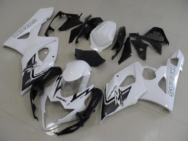Carénage Moto Suzuki GSXR 1000 2005-2006 - Blanc Noir