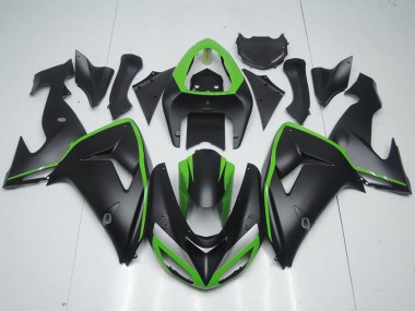 Carénage Moto Kawasaki ZX10R 2006-2007 - Vert Noir Mat
