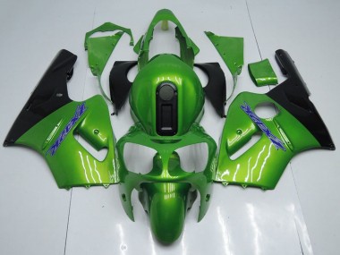 Carénages Moto Kawasaki ZX12R 2000-2001 - Vert Noir Bleu