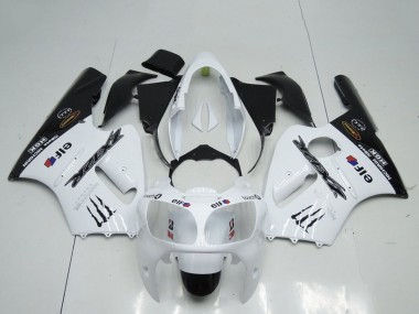 Carénages Moto Kawasaki ZX12R 2000-2001 - Blanc Noir Elf Monstre