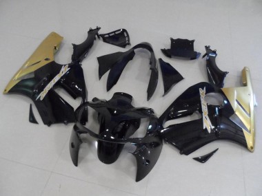 Kits Carénage Moto Kawasaki ZX12R 2002-2006 - Noir Brillant Or