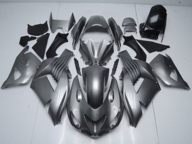 Carénages Moto Kawasaki ZX14R ZZR1400 2006-2011 - Gris Brillant
