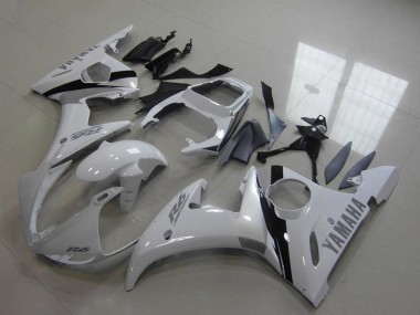 Kits Carénage Moto Yamaha YZF R6 2003-2004 - Blanc Noir Brillant