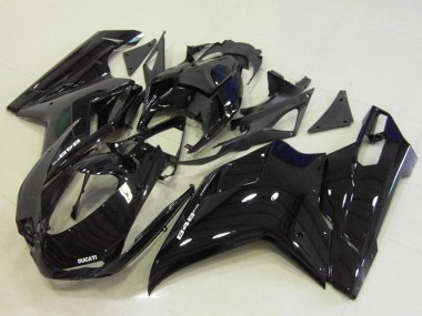 Carénages Moto Ducati 848 2007-2014 - Noir Brillant