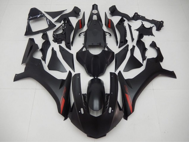 Carénages Moto Yamaha YZF R1 2015-2019 - Noir Mat Rouge