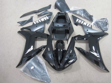 Carénages Moto Yamaha YZF R1 2002-2003 - Noir Brillant Noir Mat Blanc