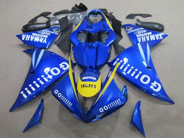 Carénages Moto Yamaha YZF R1 2009-2011 - Bleu Jaune Blanc Go